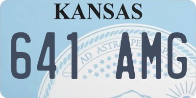 KS license plate 641AMG