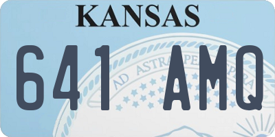 KS license plate 641AMQ