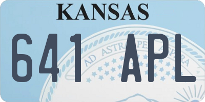 KS license plate 641APL