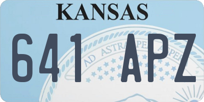KS license plate 641APZ