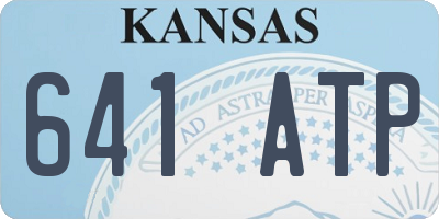 KS license plate 641ATP