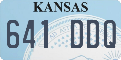 KS license plate 641DDQ