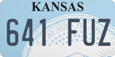 KS license plate 641FUZ