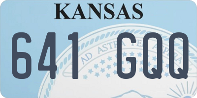 KS license plate 641GQQ