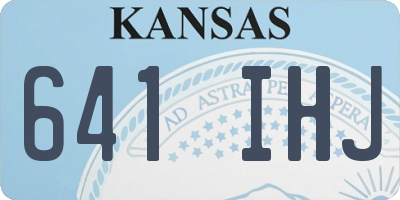 KS license plate 641IHJ
