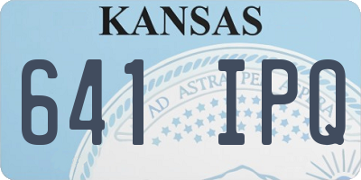 KS license plate 641IPQ