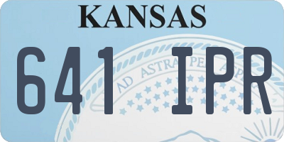 KS license plate 641IPR