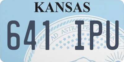 KS license plate 641IPU