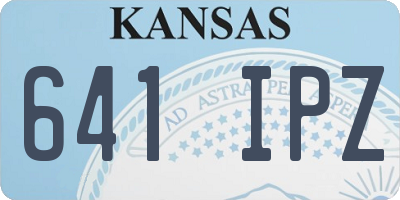 KS license plate 641IPZ