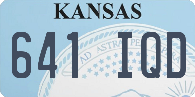 KS license plate 641IQD