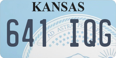 KS license plate 641IQG
