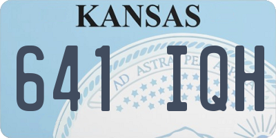 KS license plate 641IQH