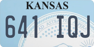 KS license plate 641IQJ