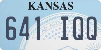 KS license plate 641IQQ