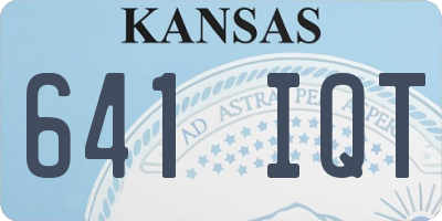 KS license plate 641IQT