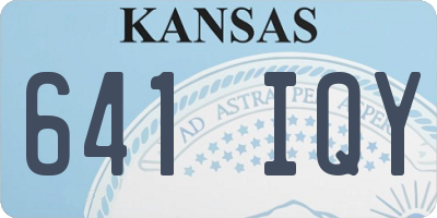 KS license plate 641IQY
