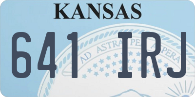 KS license plate 641IRJ