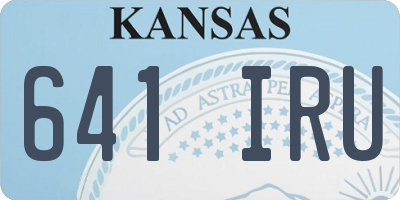 KS license plate 641IRU