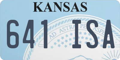KS license plate 641ISA
