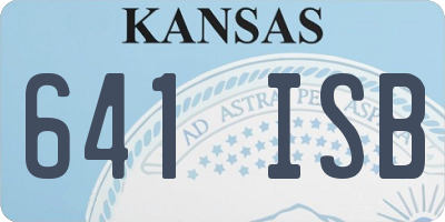 KS license plate 641ISB