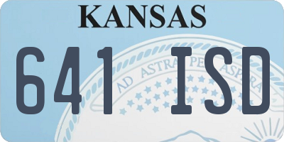 KS license plate 641ISD