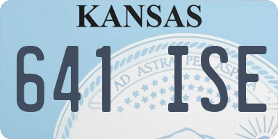 KS license plate 641ISE