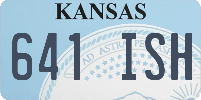 KS license plate 641ISH