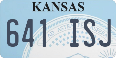 KS license plate 641ISJ