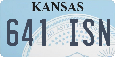 KS license plate 641ISN