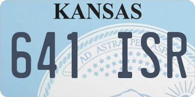 KS license plate 641ISR