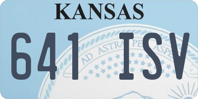 KS license plate 641ISV