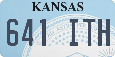 KS license plate 641ITH