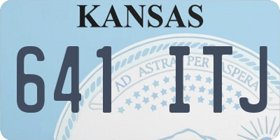 KS license plate 641ITJ