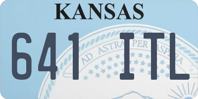 KS license plate 641ITL