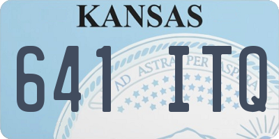 KS license plate 641ITQ