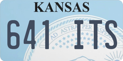 KS license plate 641ITS