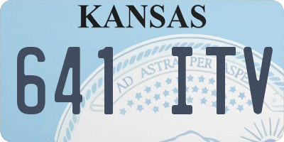 KS license plate 641ITV