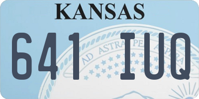 KS license plate 641IUQ