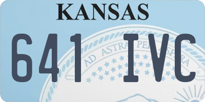 KS license plate 641IVC