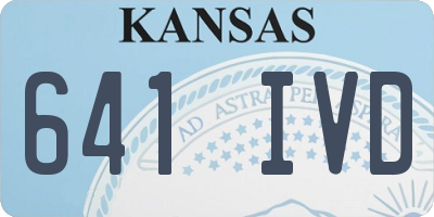 KS license plate 641IVD