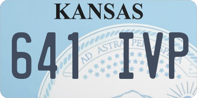 KS license plate 641IVP