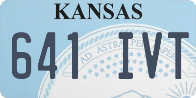 KS license plate 641IVT