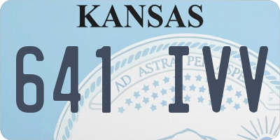 KS license plate 641IVV