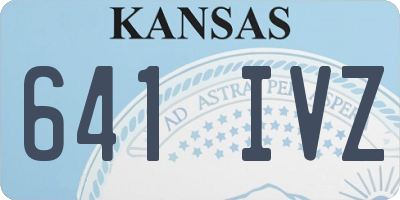 KS license plate 641IVZ