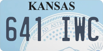 KS license plate 641IWC
