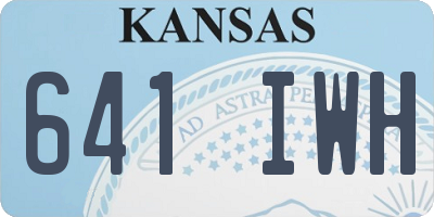 KS license plate 641IWH