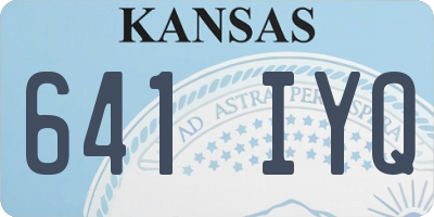 KS license plate 641IYQ