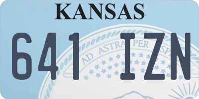 KS license plate 641IZN
