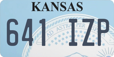 KS license plate 641IZP