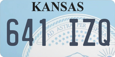KS license plate 641IZQ